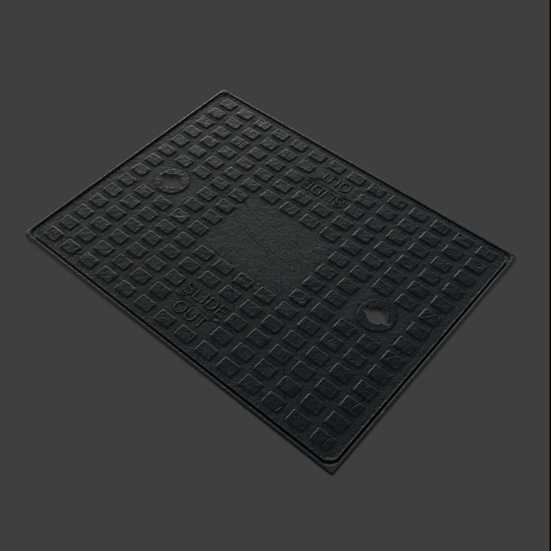 Manhole-Sewer-Drain Covers 15 PBR Texture Set Texture_2