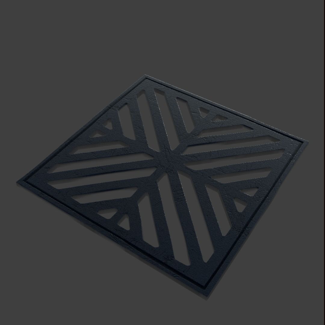 Manhole-Sewer-Drain Covers 15 PBR Texture Set Texture_10