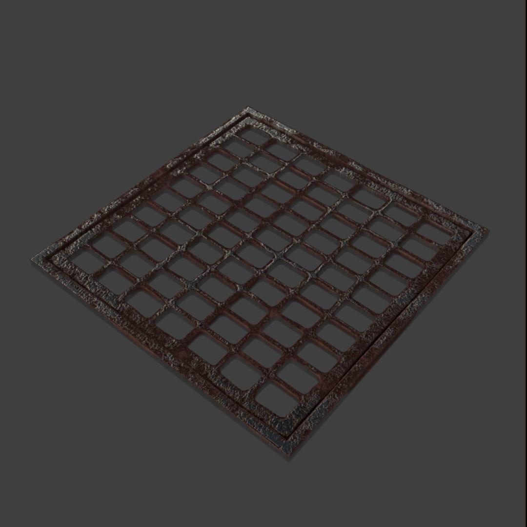 Manhole-Sewer-Drain Covers 15 PBR Texture Set Texture_41