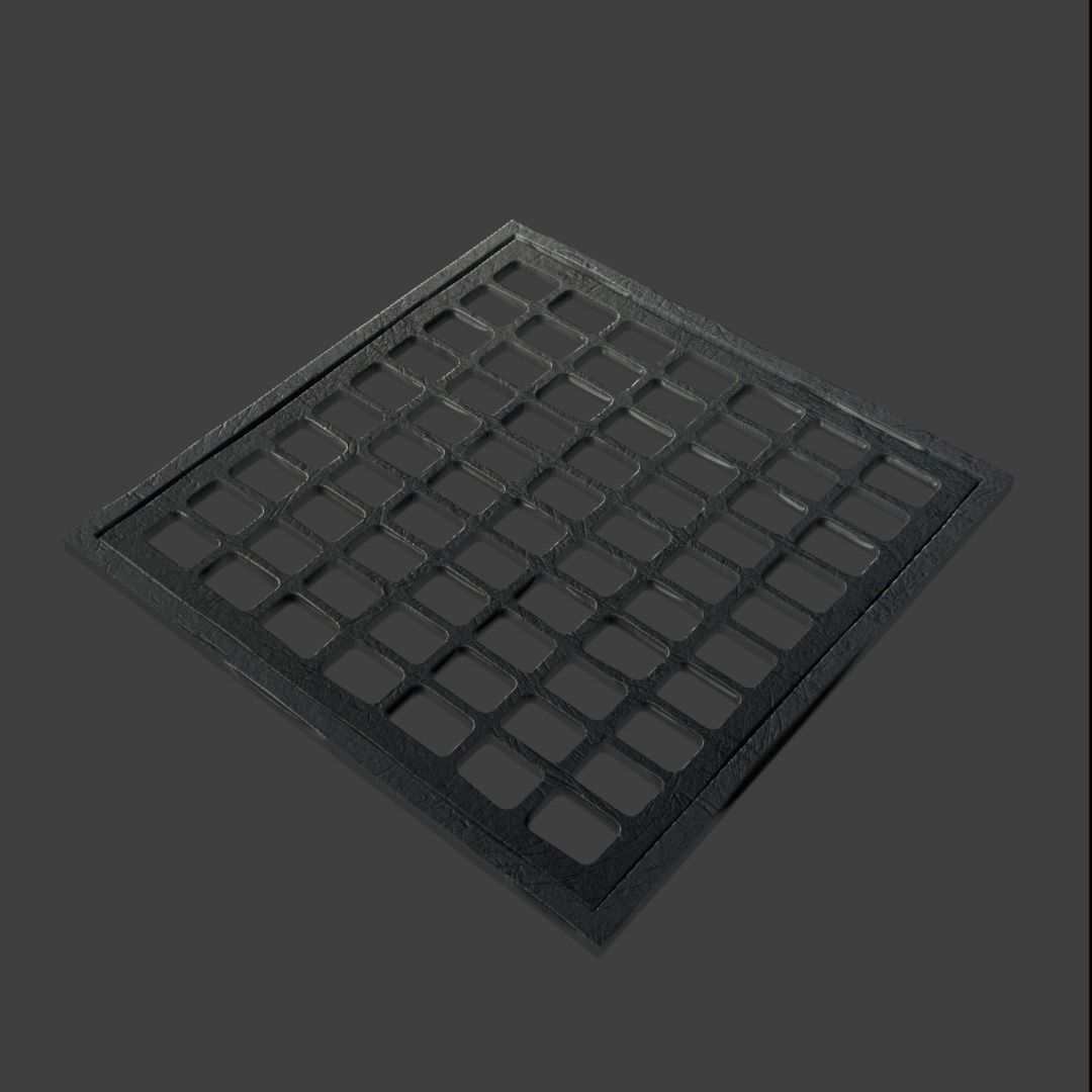 Manhole-Sewer-Drain Covers 15 PBR Texture Set Texture_38