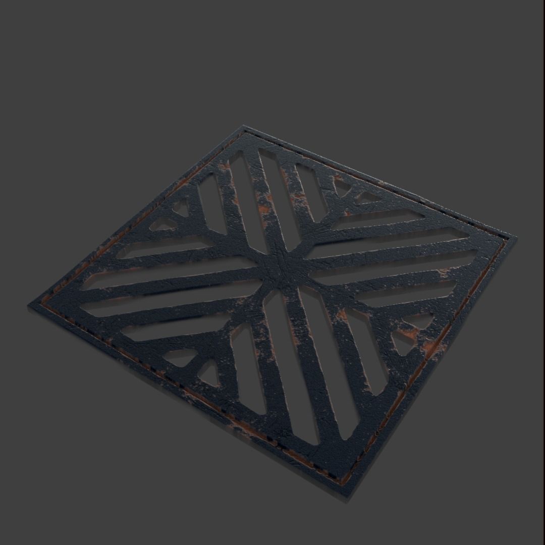 Manhole-Sewer-Drain Covers 15 PBR Texture Set Texture_11
