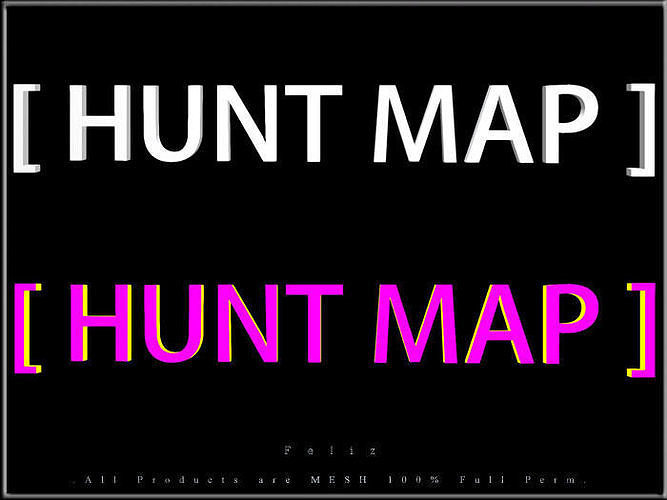 HUNT MAP - K Low-poly 3D model