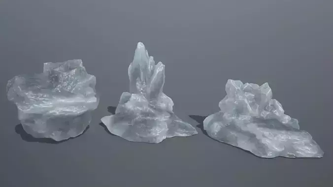 Rock Set piece of glass