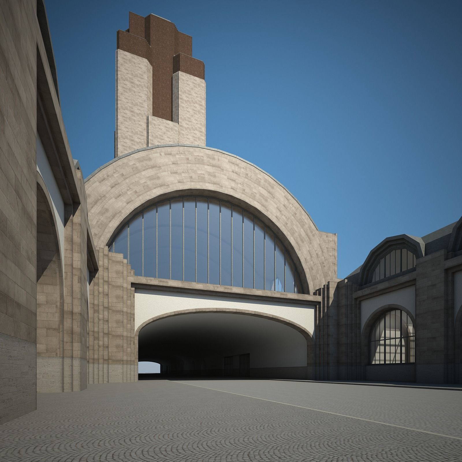 Train Station 3D model_14