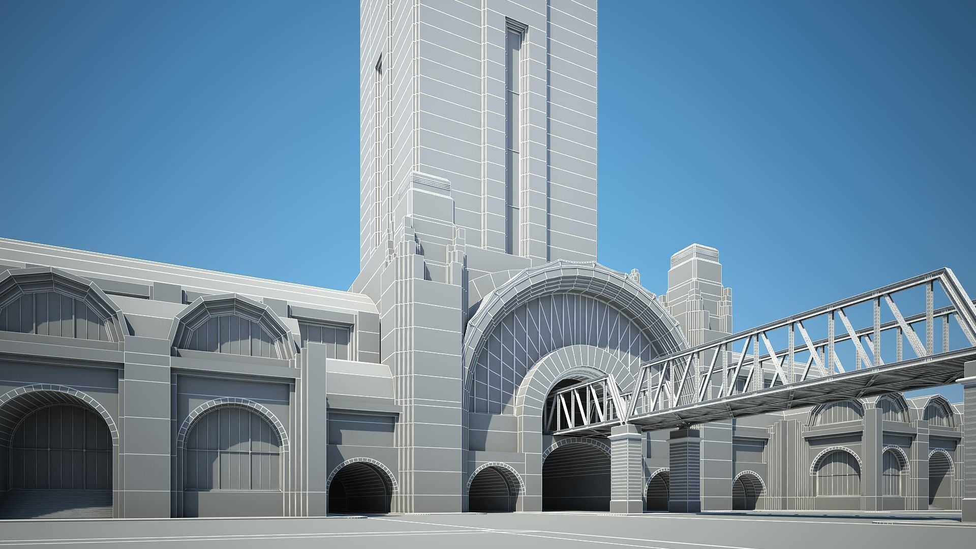 Train Station 3D model_21