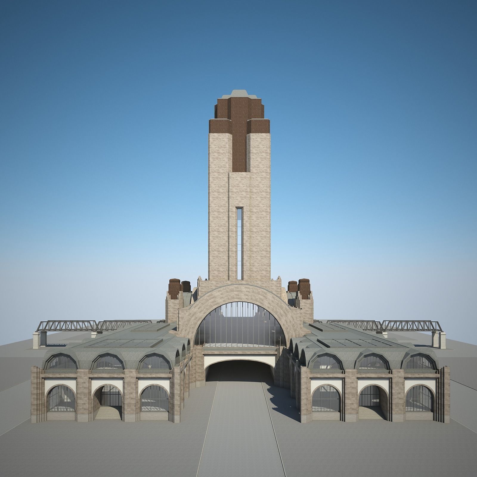 Train Station 3D model_13
