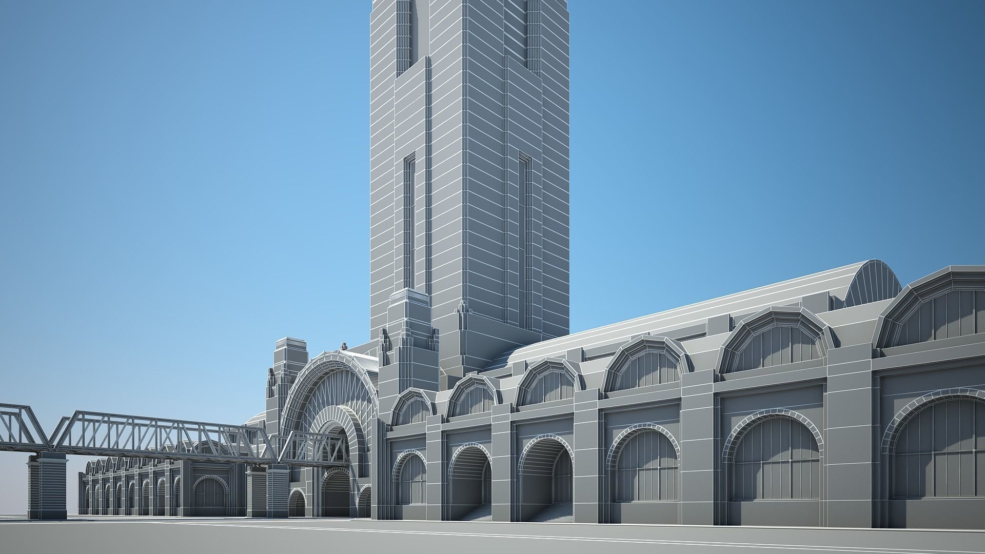 Train Station 3D model_20