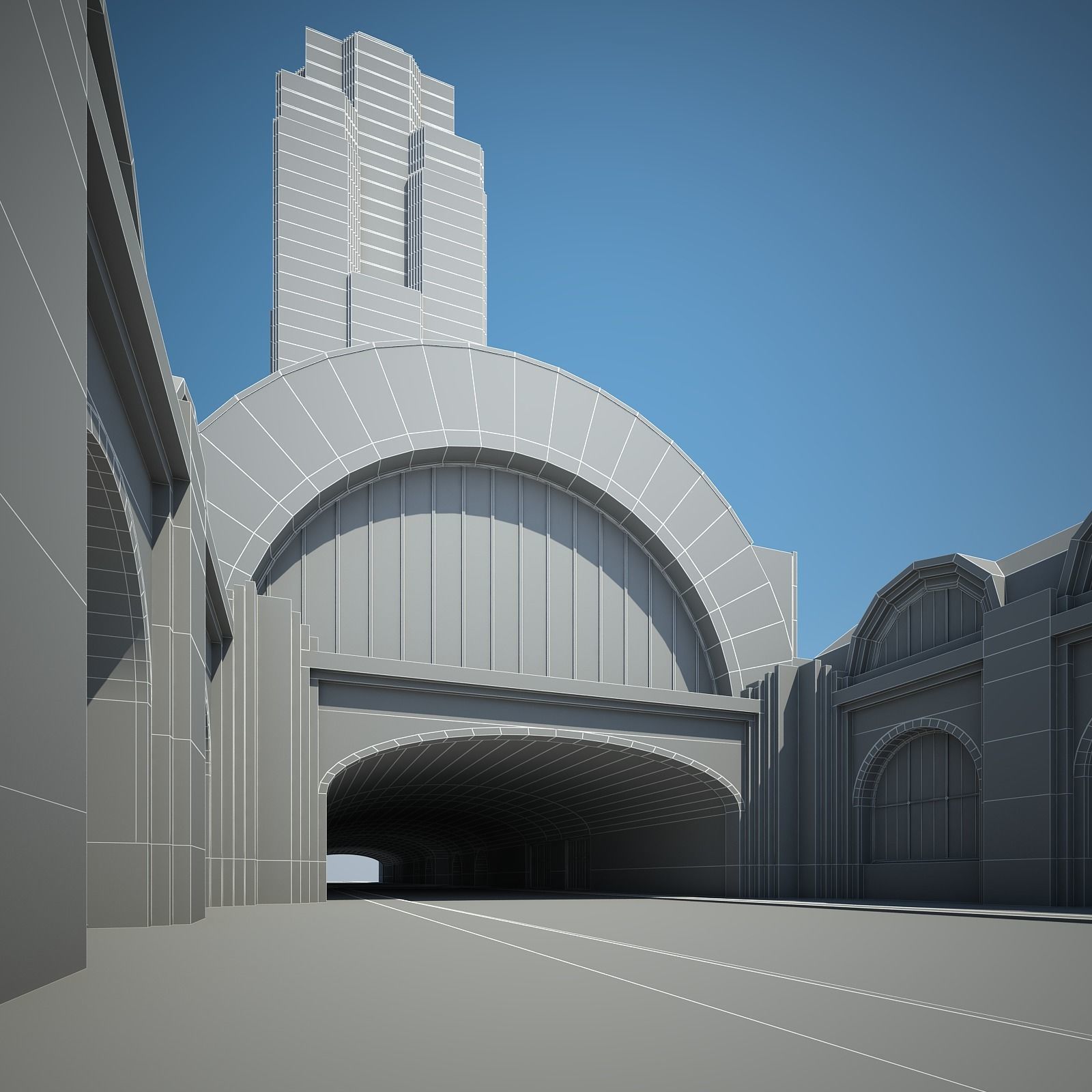 Train Station 3D model_27