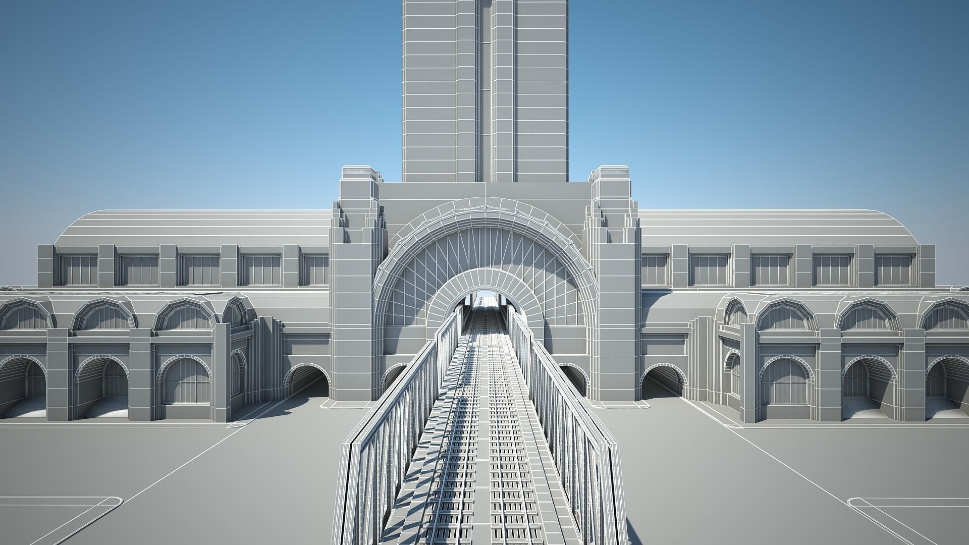 Train Station 3D model_25
