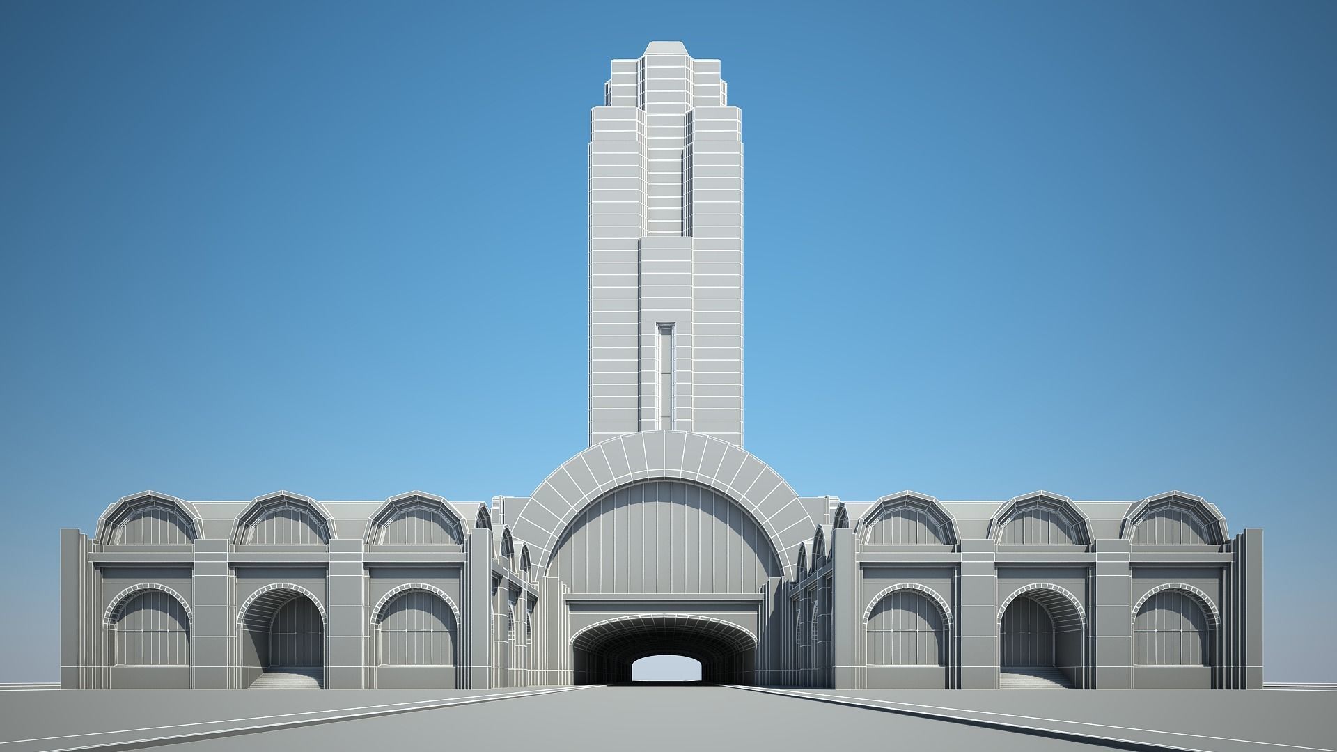 Train Station 3D model_18