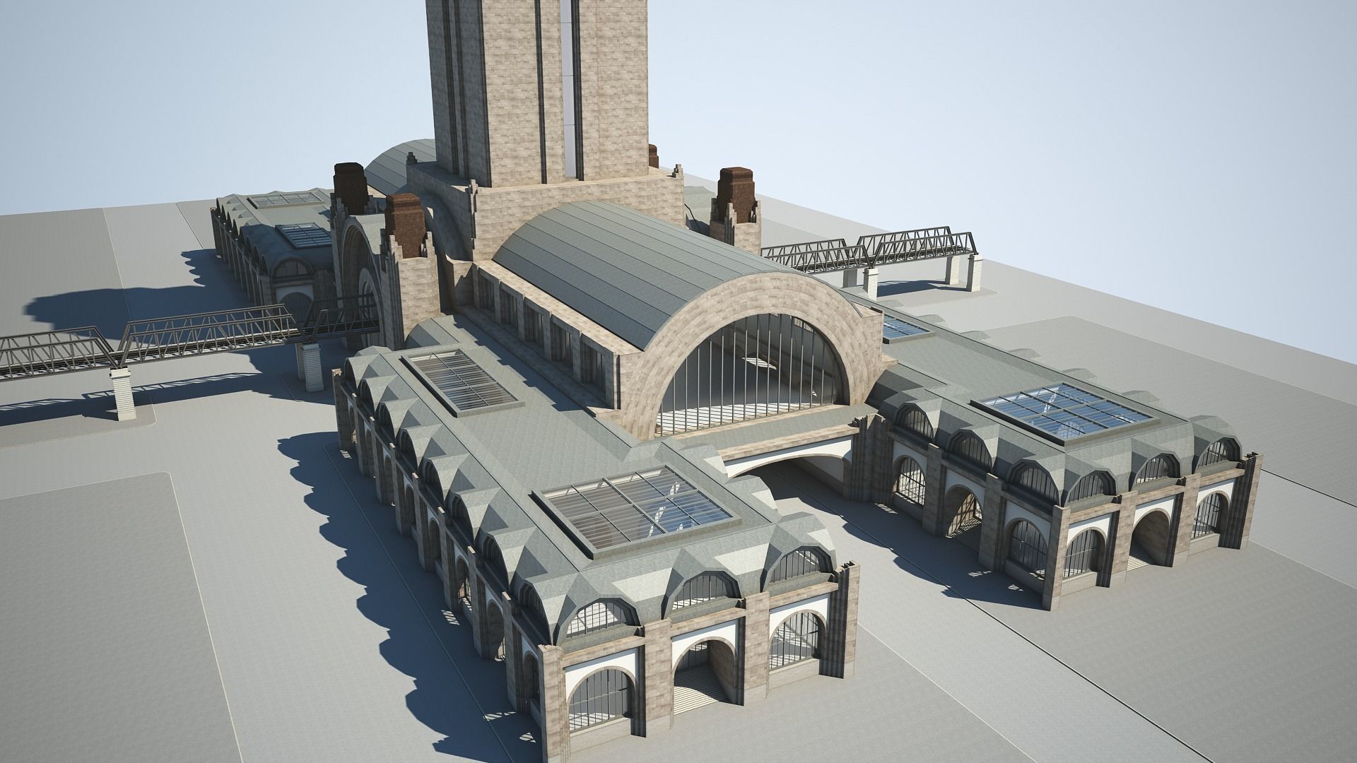 Train Station 3D model_16