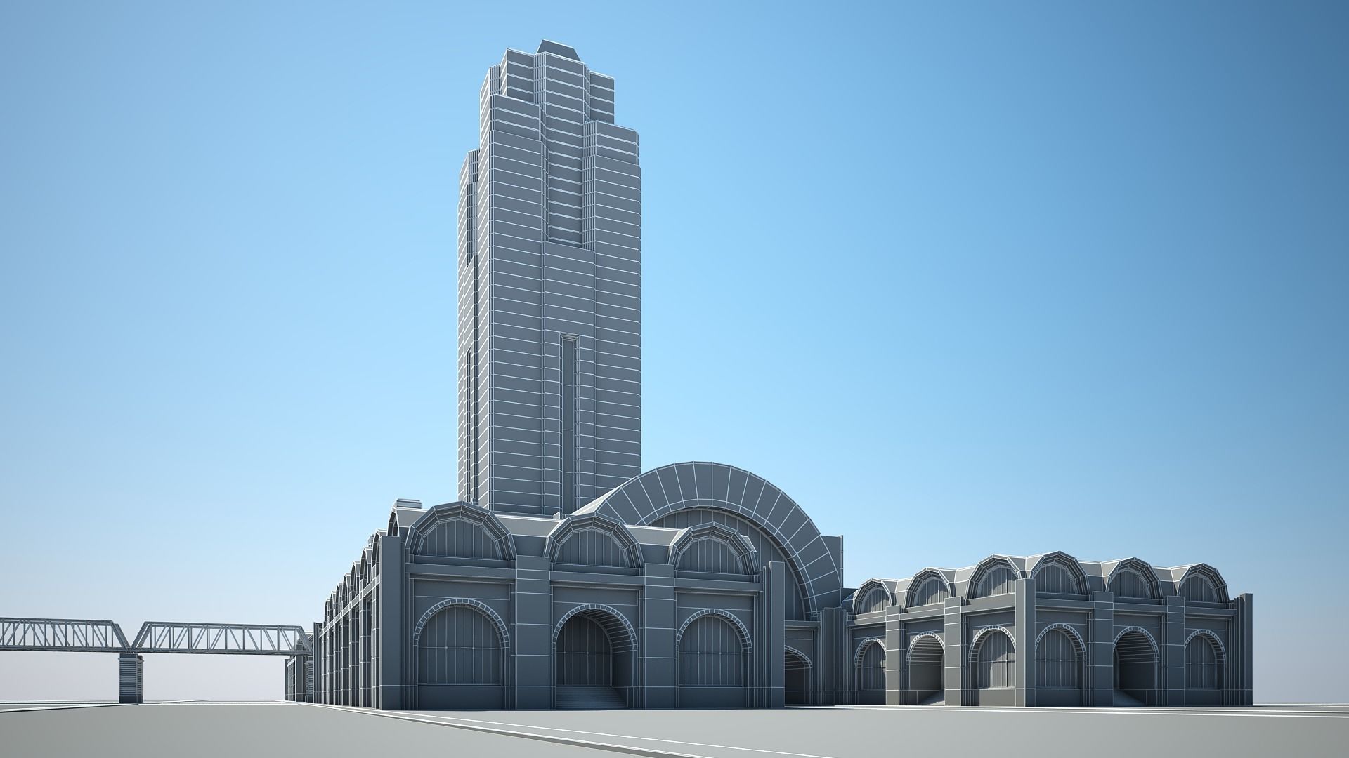 Train Station 3D model_22