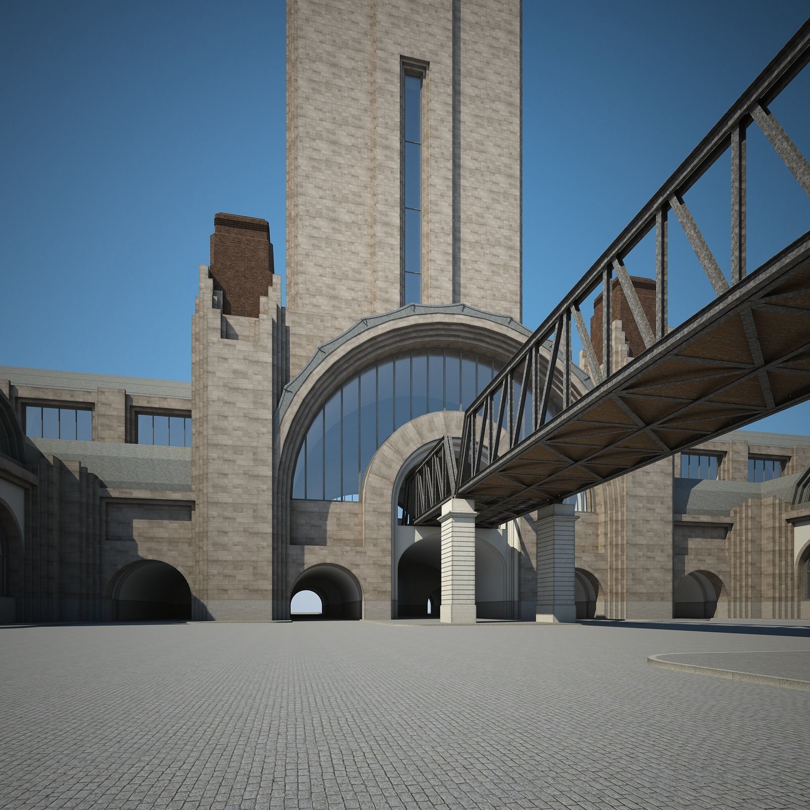 Train Station 3D model_15