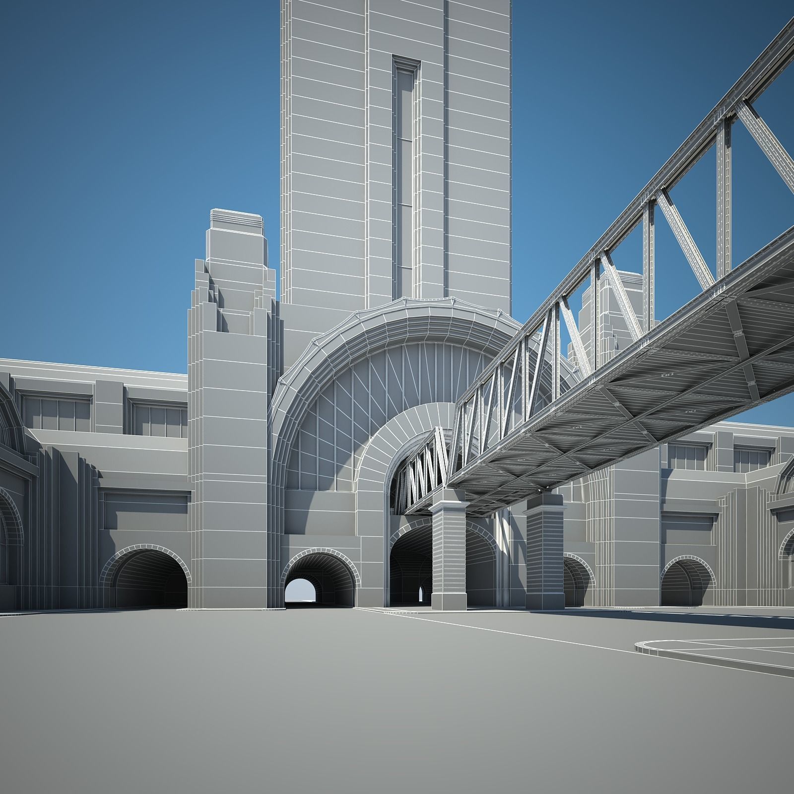 Train Station 3D model_32