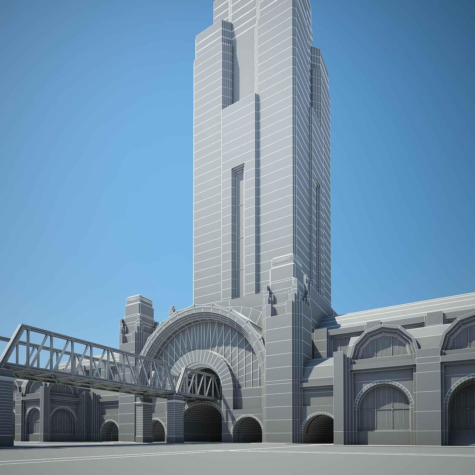 Train Station 3D model_17