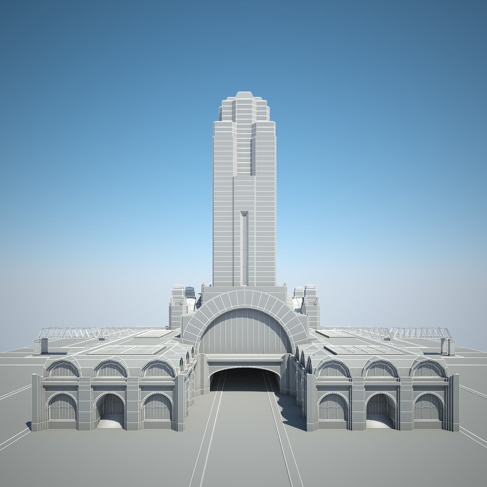 Train Station 3D model_26