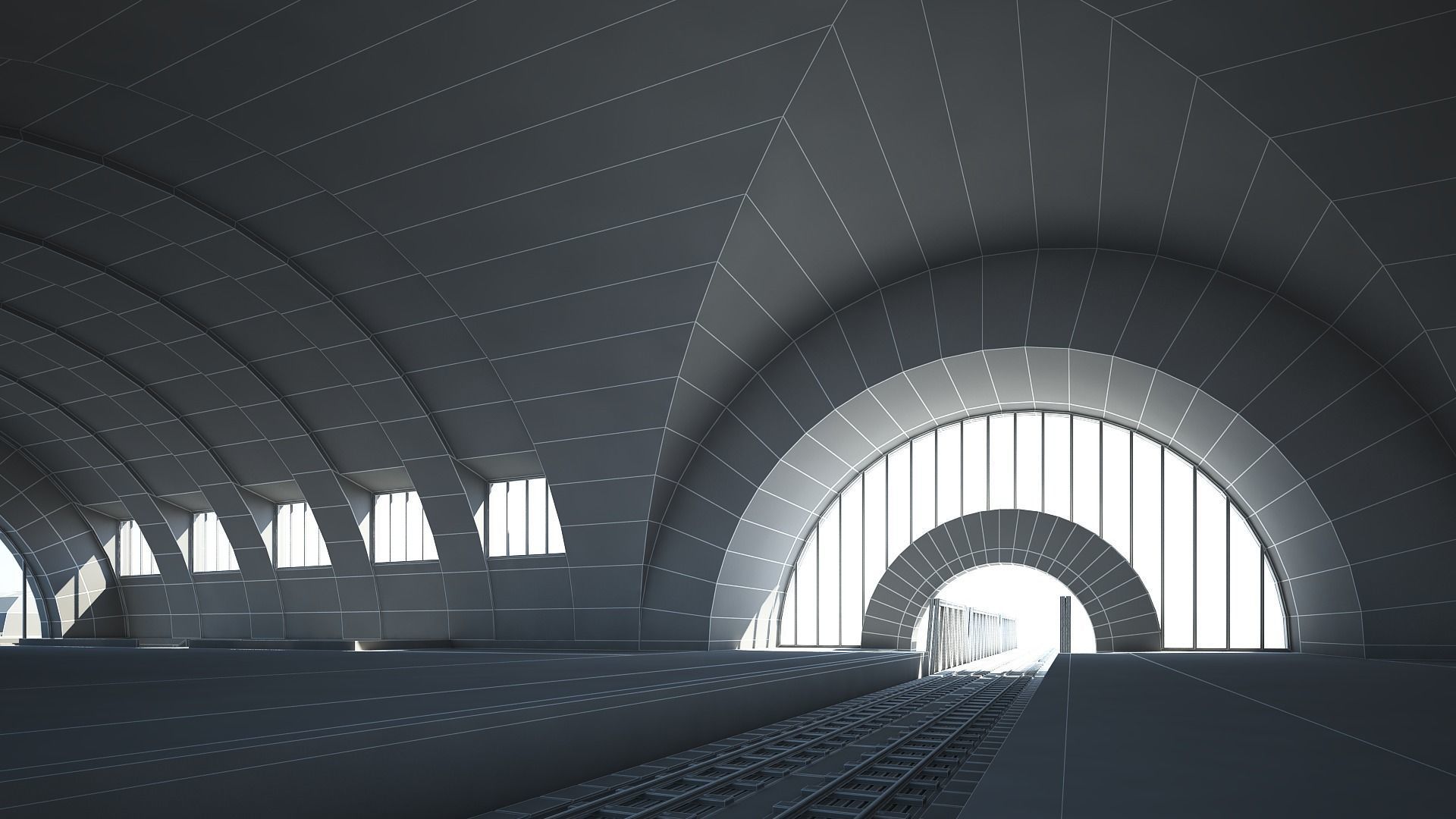 Train Station 3D model_24