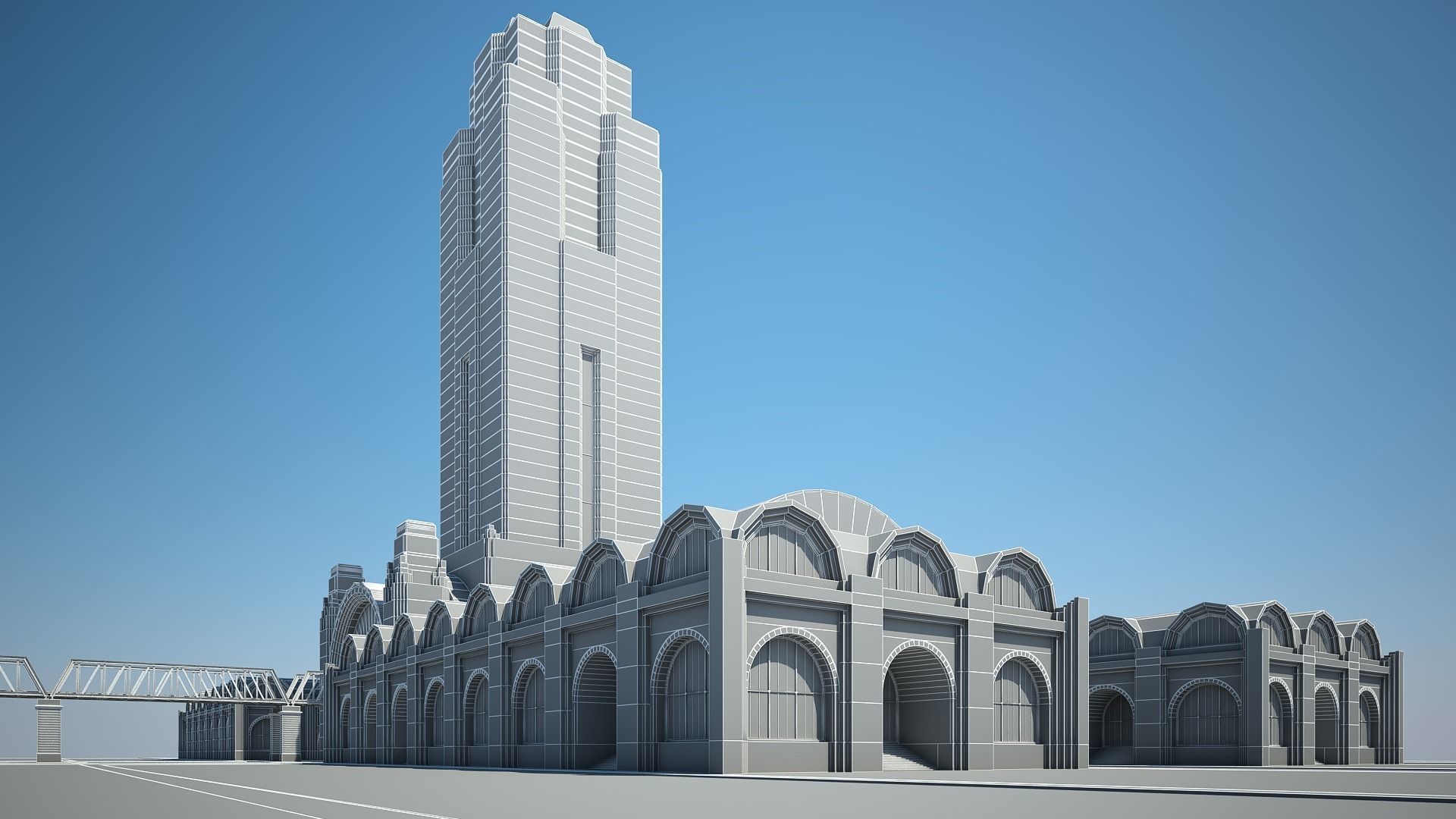 Train Station 3D model_19