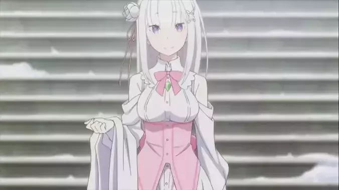 RE ZERO-EMILIA-RIG- ANIME GIRL Low-poly 3D model