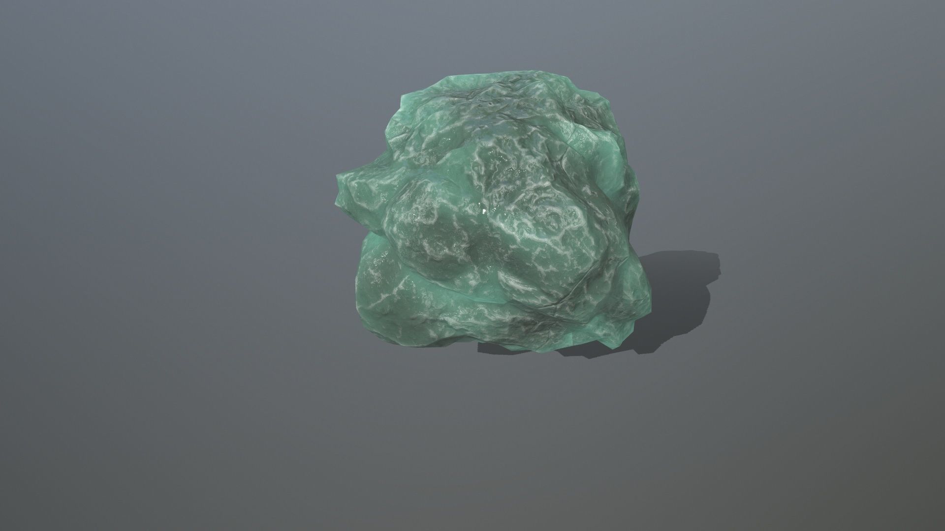 Rock Set amethyst crystal Low-poly 3D model_7