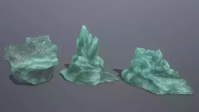 Rock Set amethyst crystal