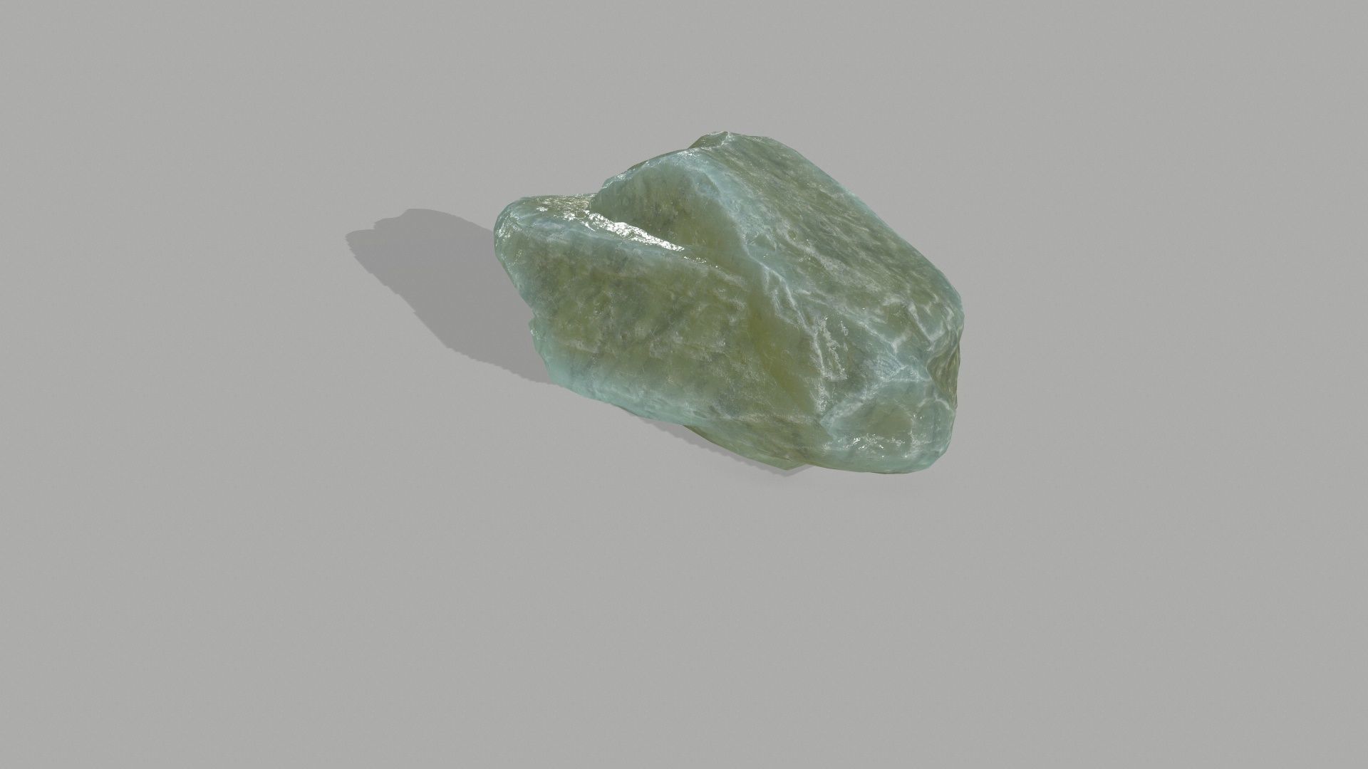 Rock Set mountain of jade Low-poly 3D model_4