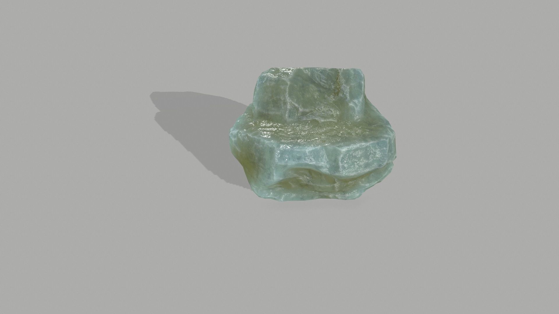 Rock Set mountain of jade Low-poly 3D model_2