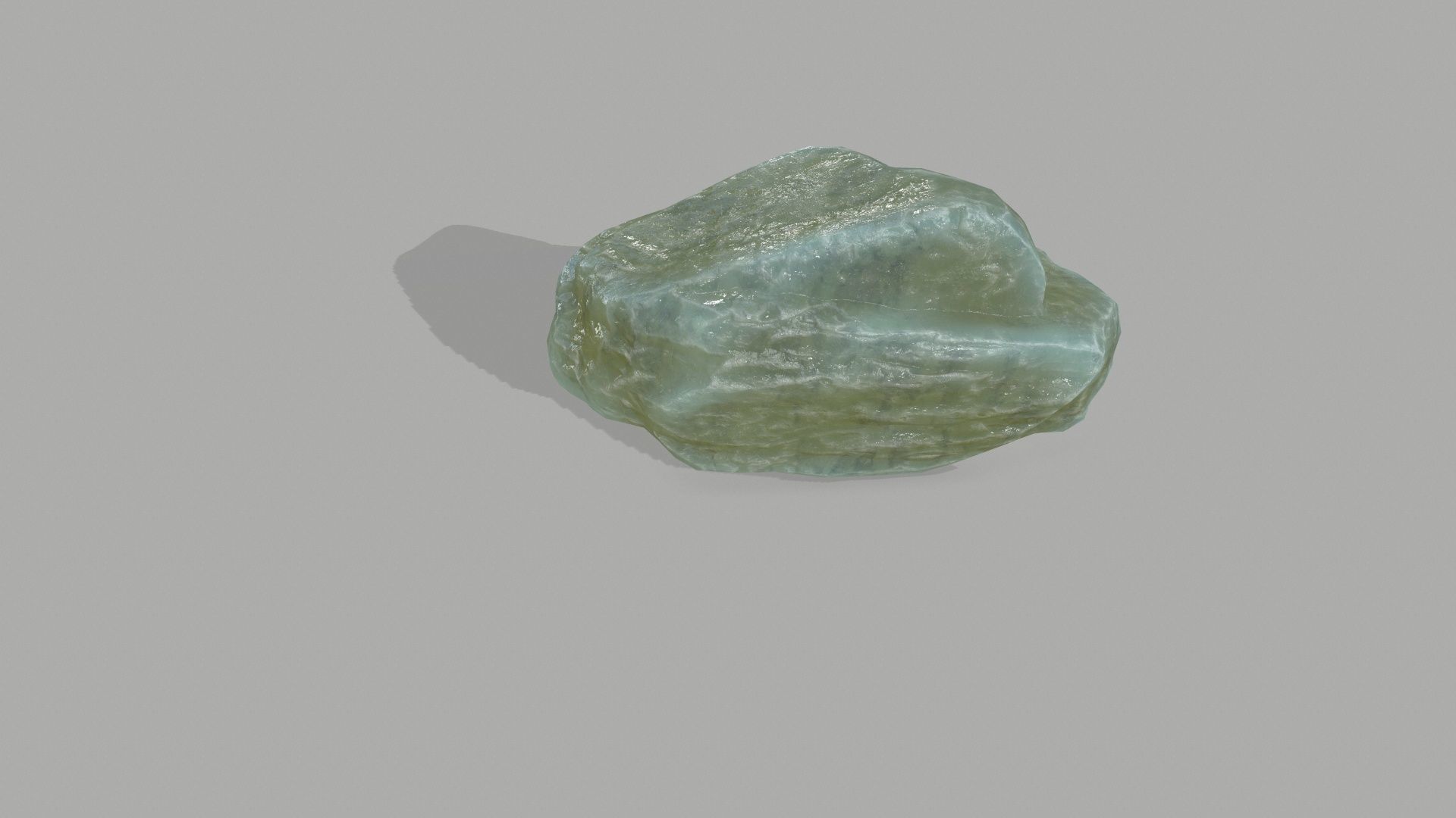 Rock Set mountain of jade Low-poly 3D model_6