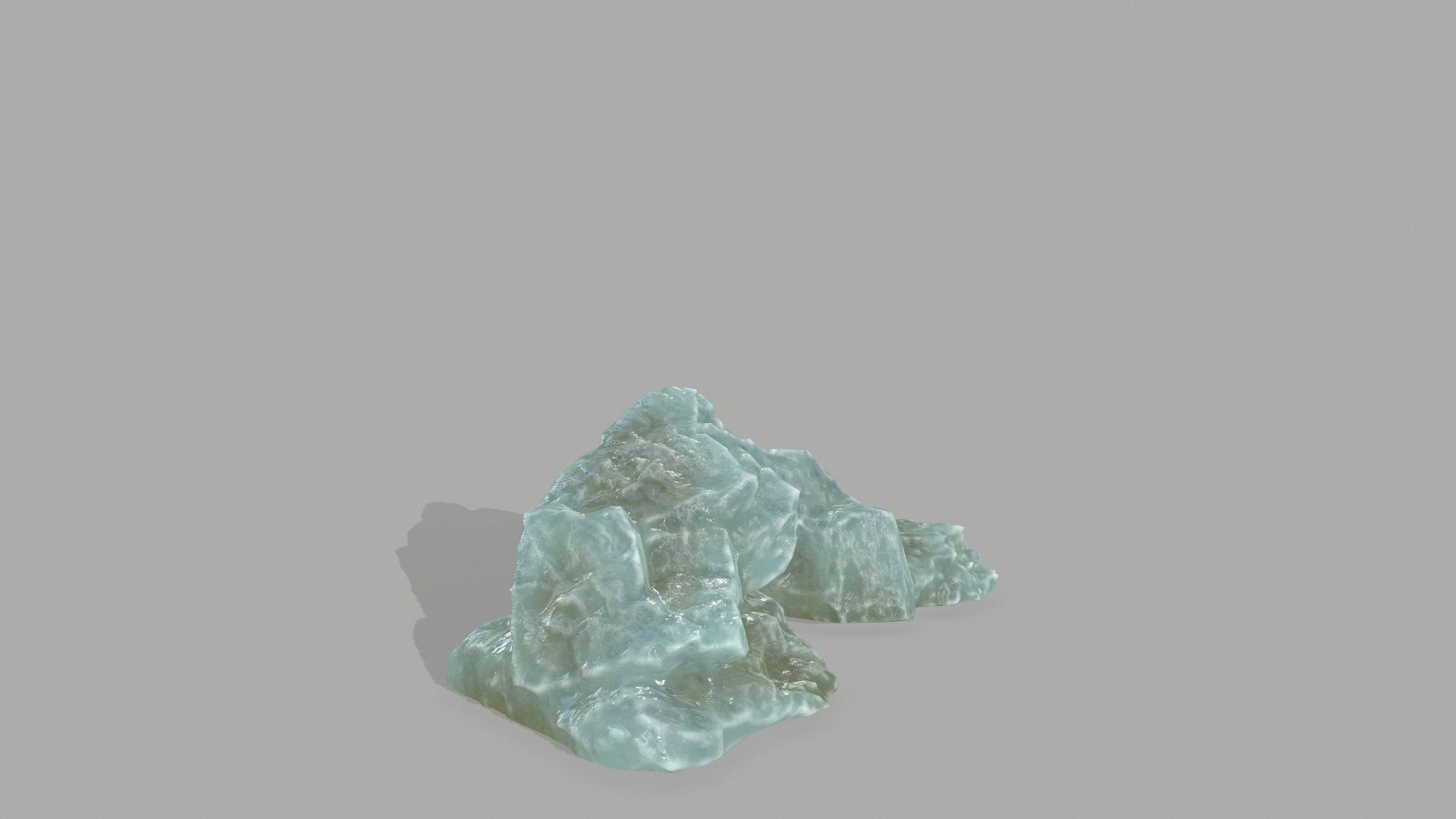 Rock Set mountain of jade Low-poly 3D model_19