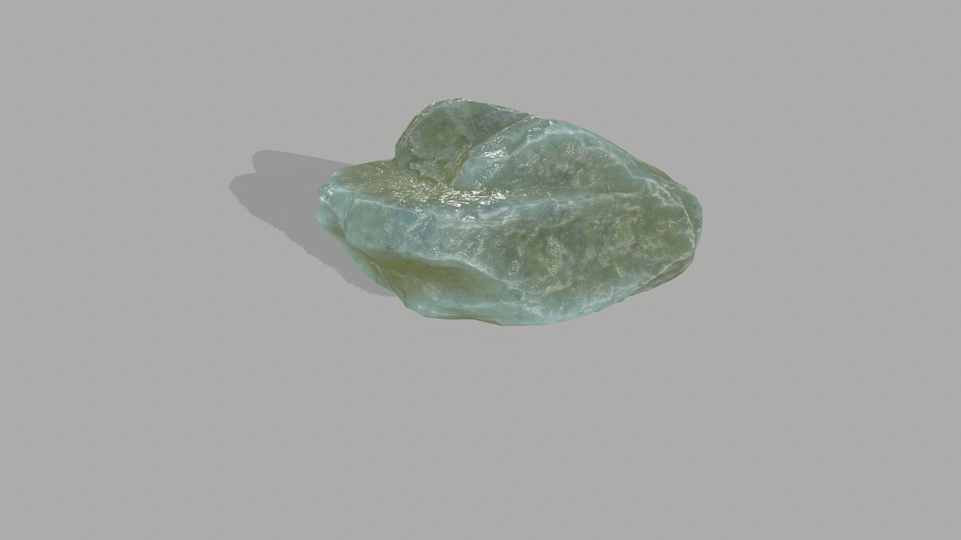 Rock Set mountain of jade Low-poly 3D model_3