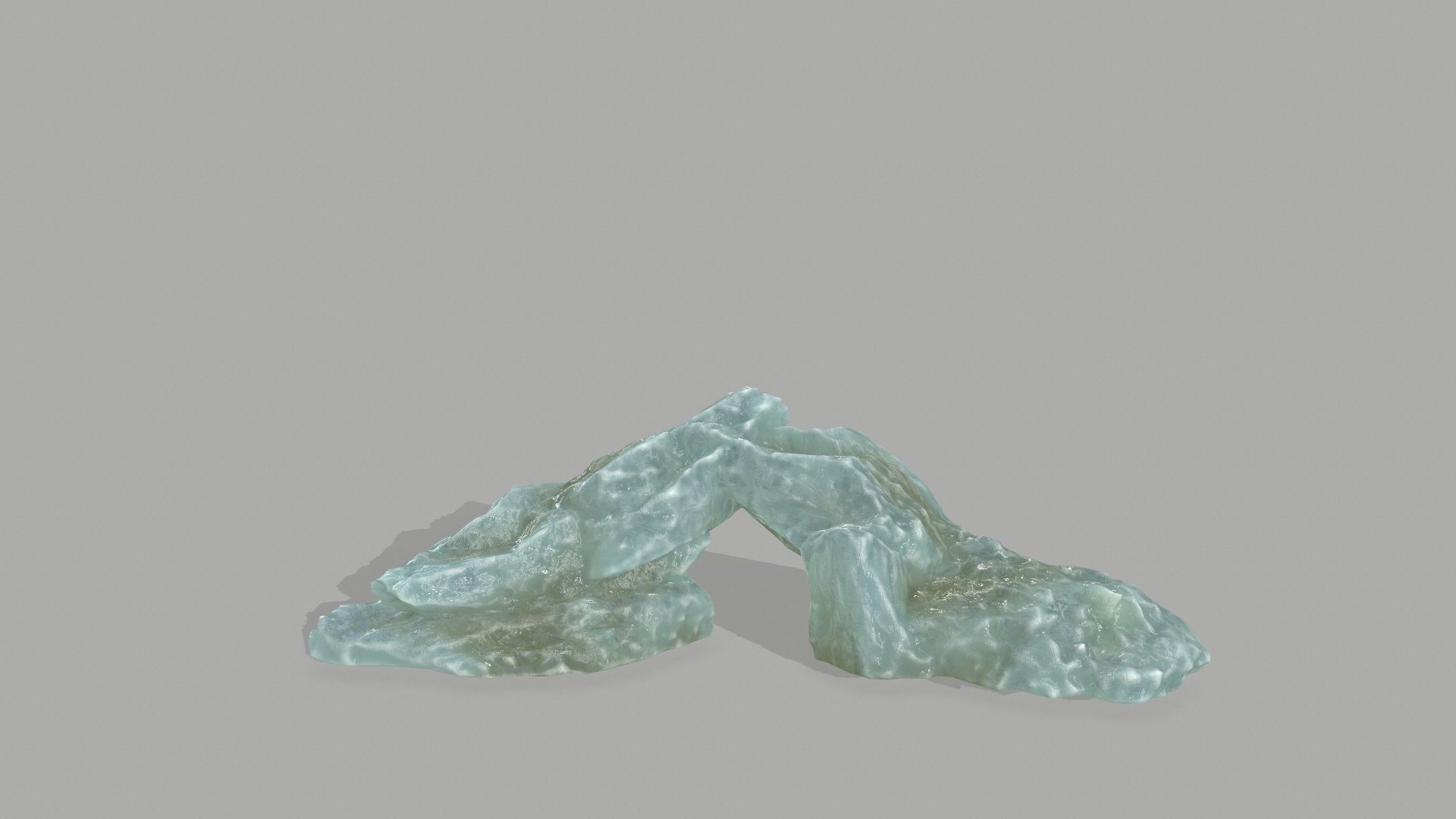 Rock Set mountain of jade Low-poly 3D model_17