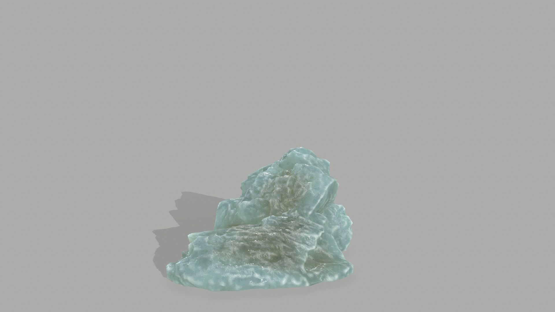 Rock Set mountain of jade Low-poly 3D model_24