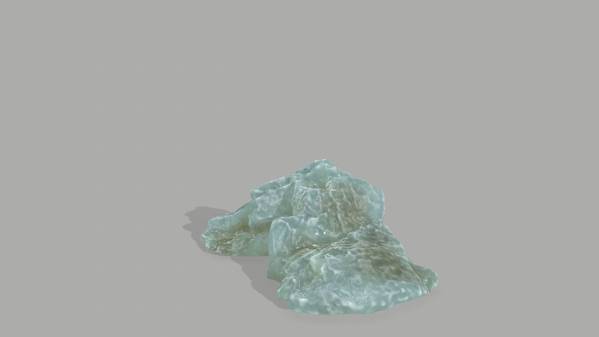 Rock Set mountain of jade Low-poly 3D model_25