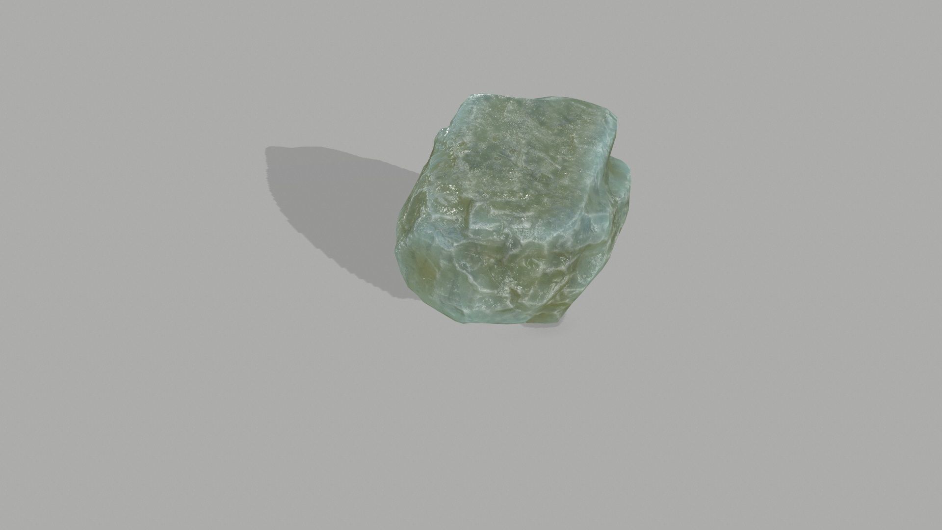 Rock Set mountain of jade Low-poly 3D model_5