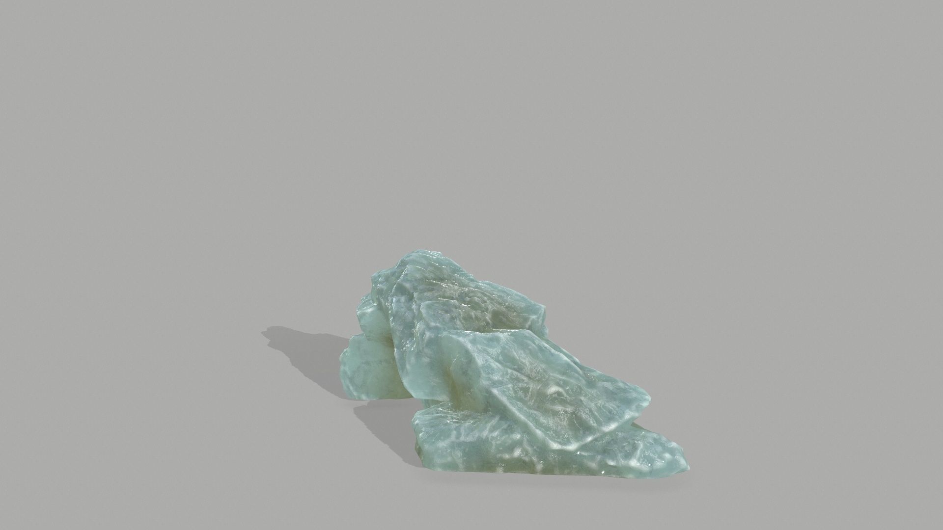 Rock Set mountain of jade Low-poly 3D model_20