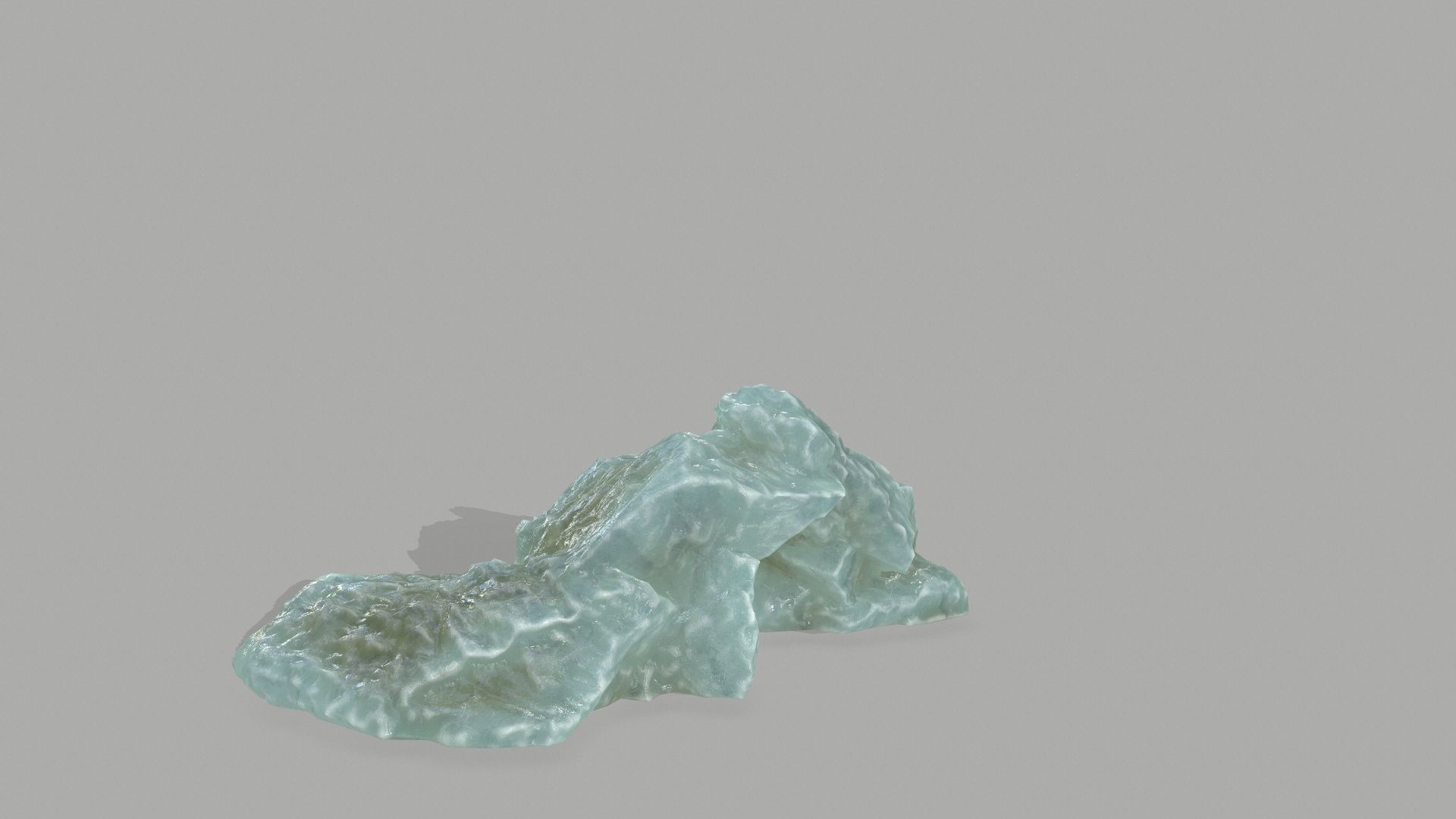 Rock Set mountain of jade Low-poly 3D model_23