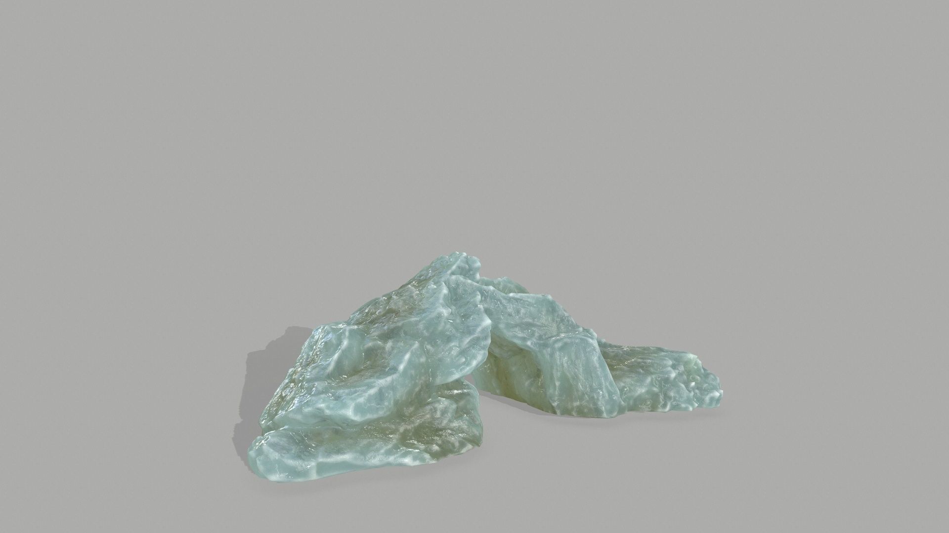 Rock Set mountain of jade Low-poly 3D model_18