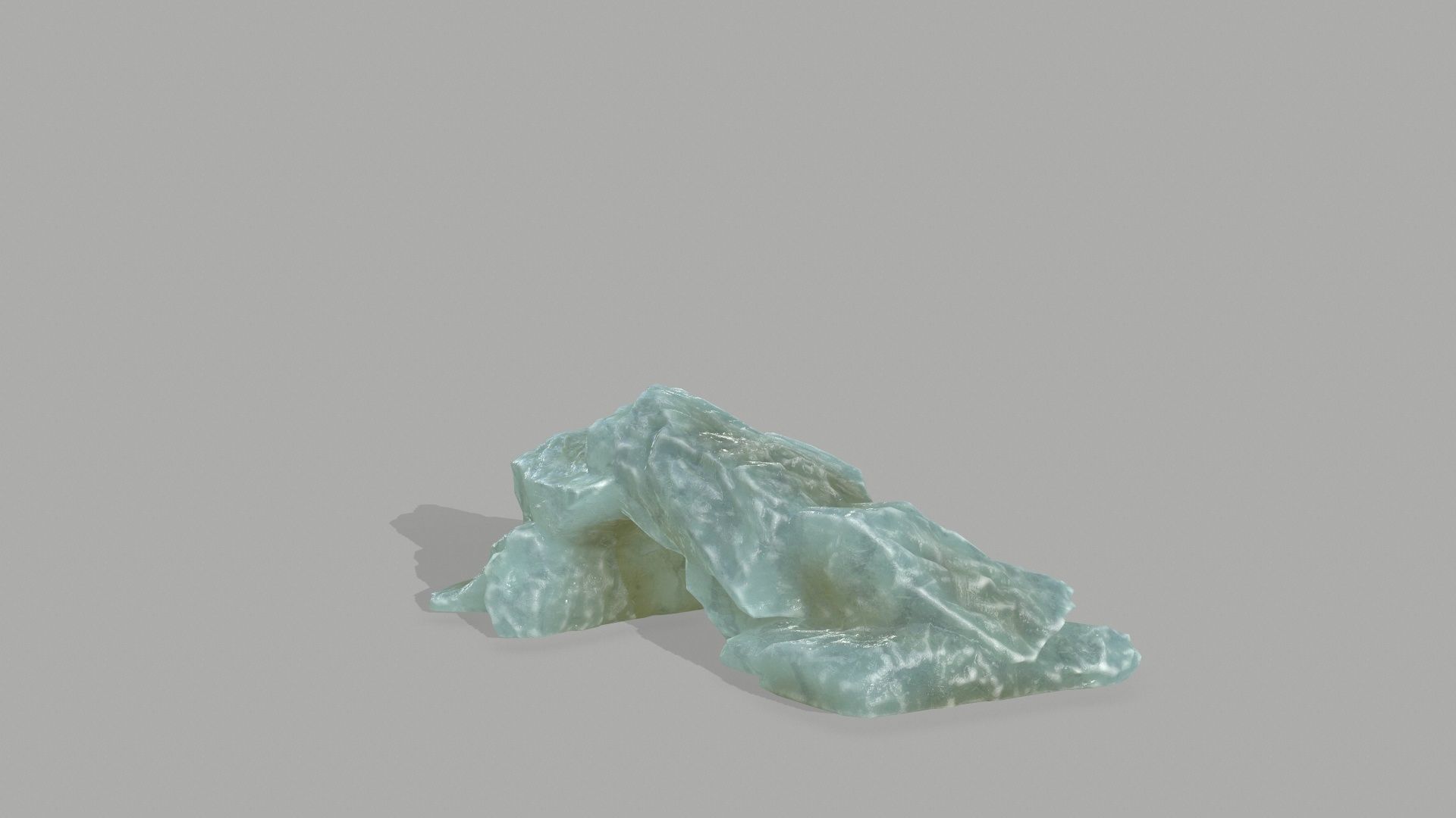 Rock Set mountain of jade Low-poly 3D model_21