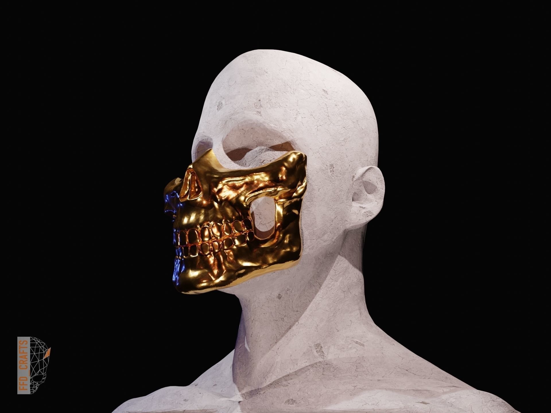 Higgs mask from Death Stranding 3D print model_0