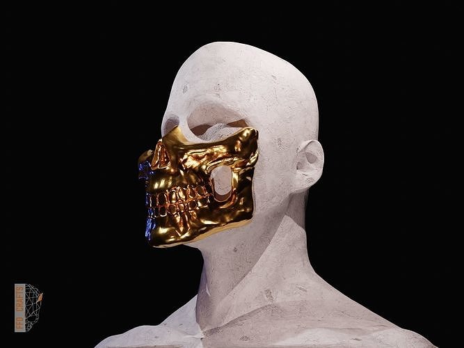 Higgs mask from Death Stranding 3D print model