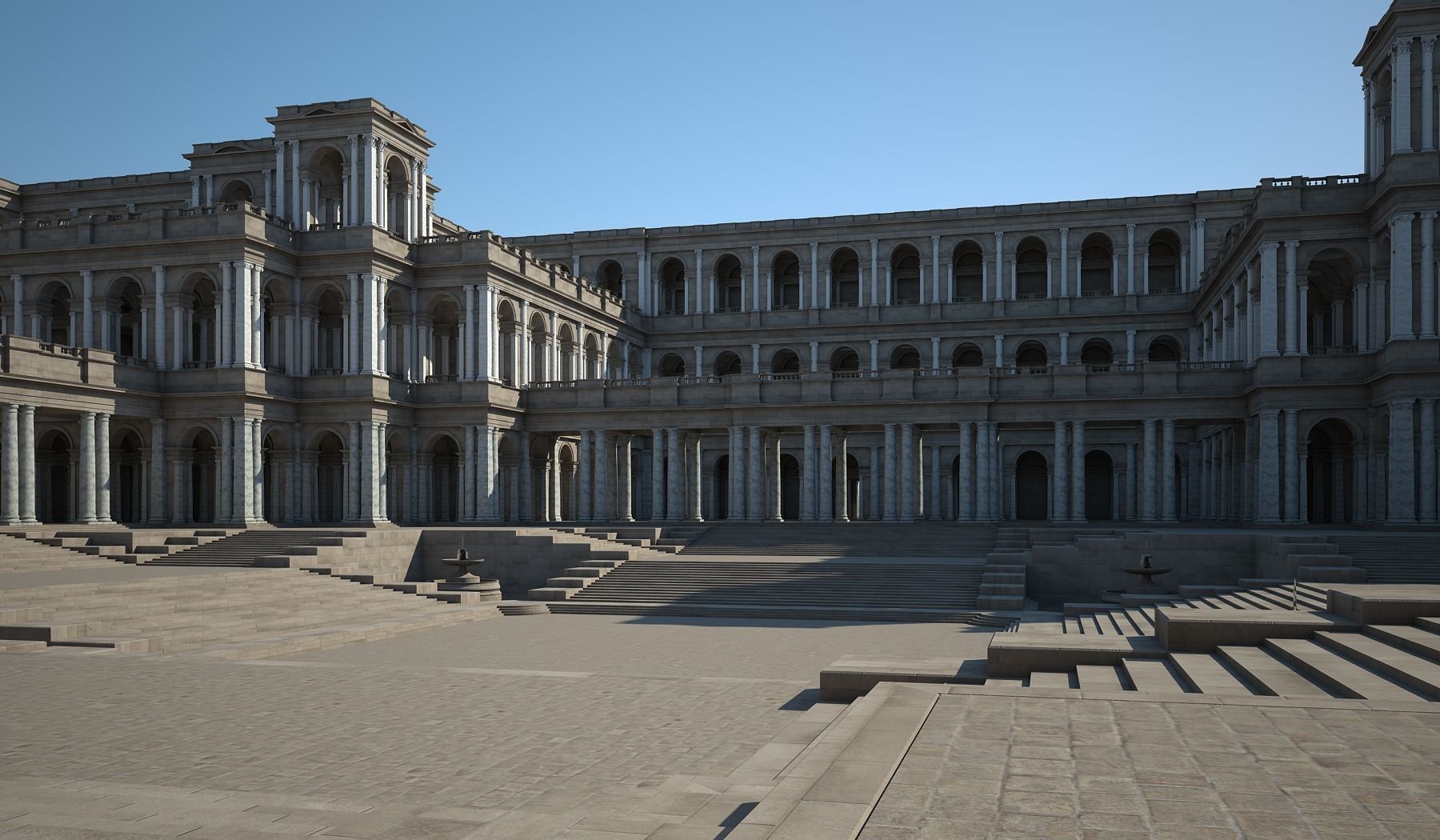 Ancient Roman Forum 3D model_4