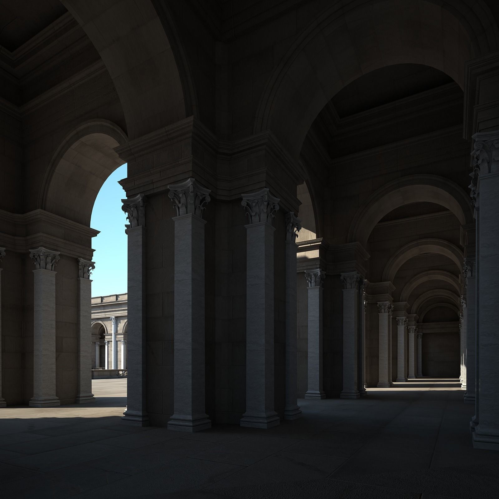 Ancient Roman Forum 3D model_47