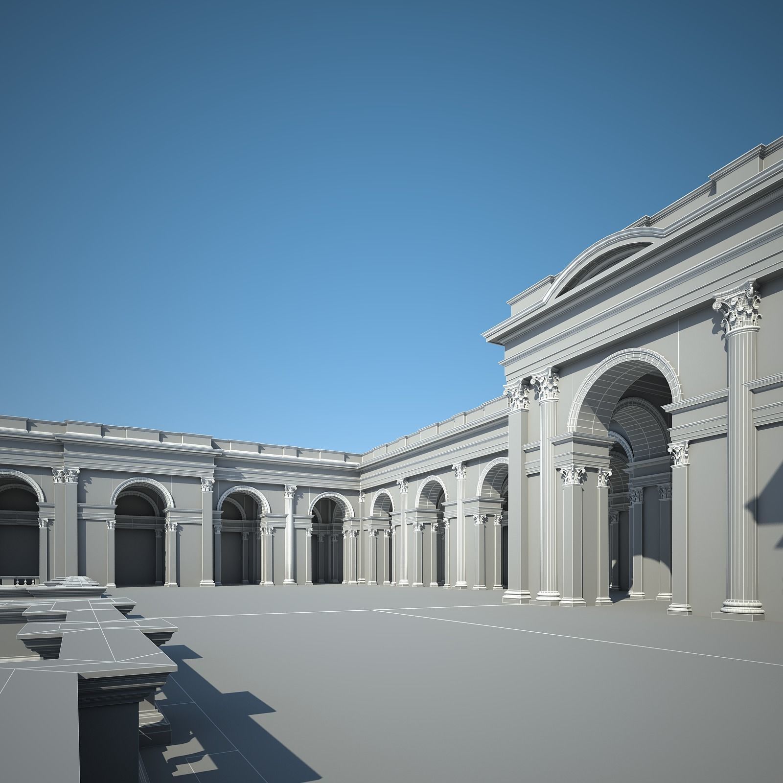 Ancient Roman Forum 3D model_100