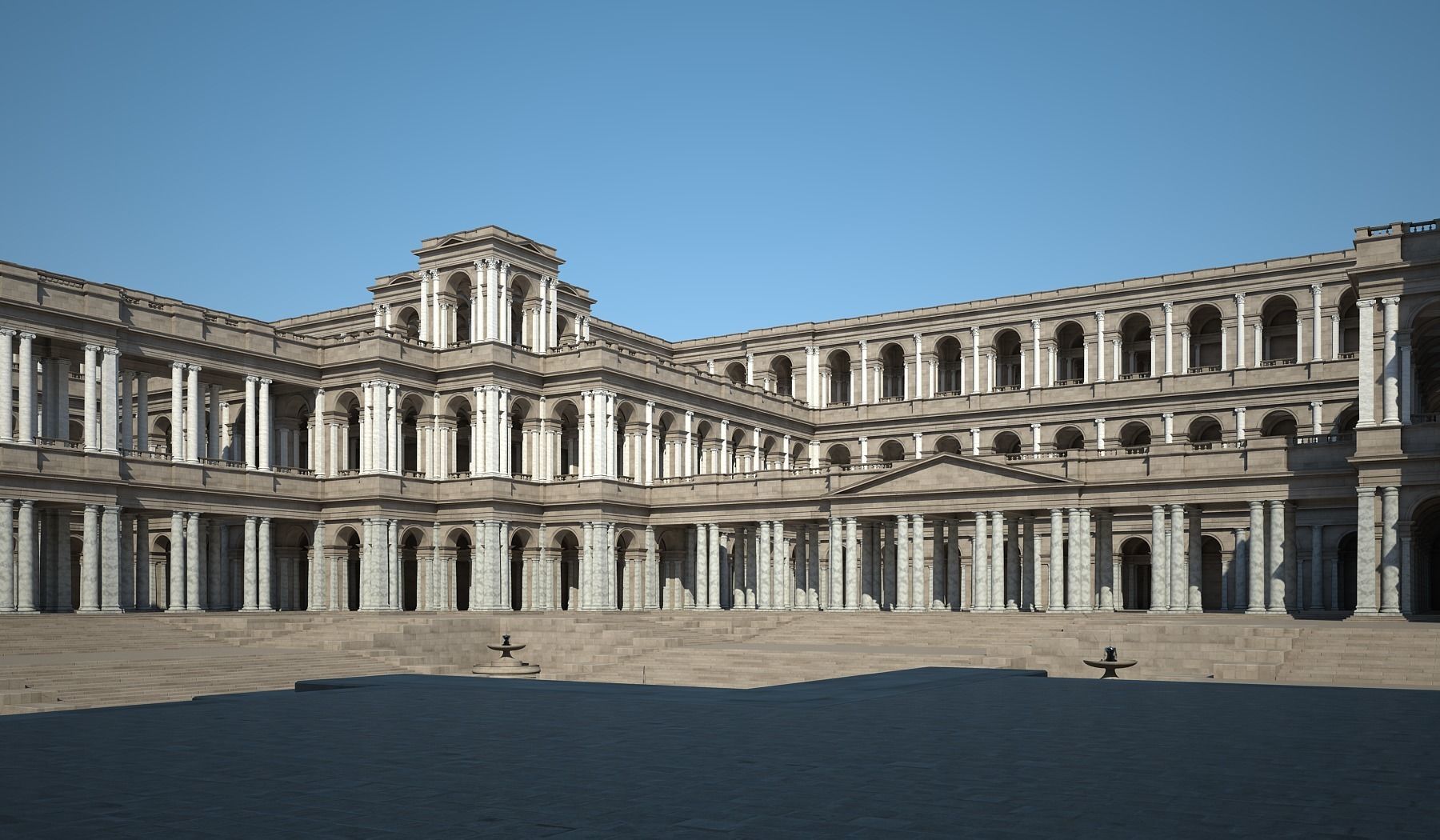 Ancient Roman Forum 3D model_3