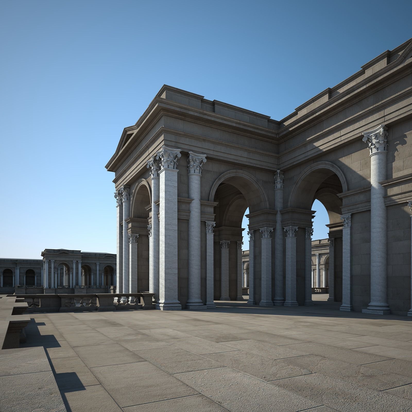 Ancient Roman Forum 3D model_46