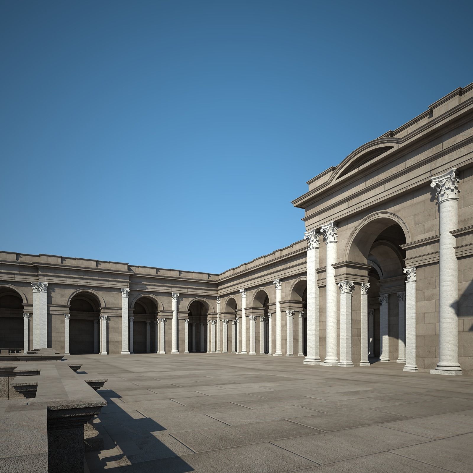 Ancient Roman Forum 3D model_48