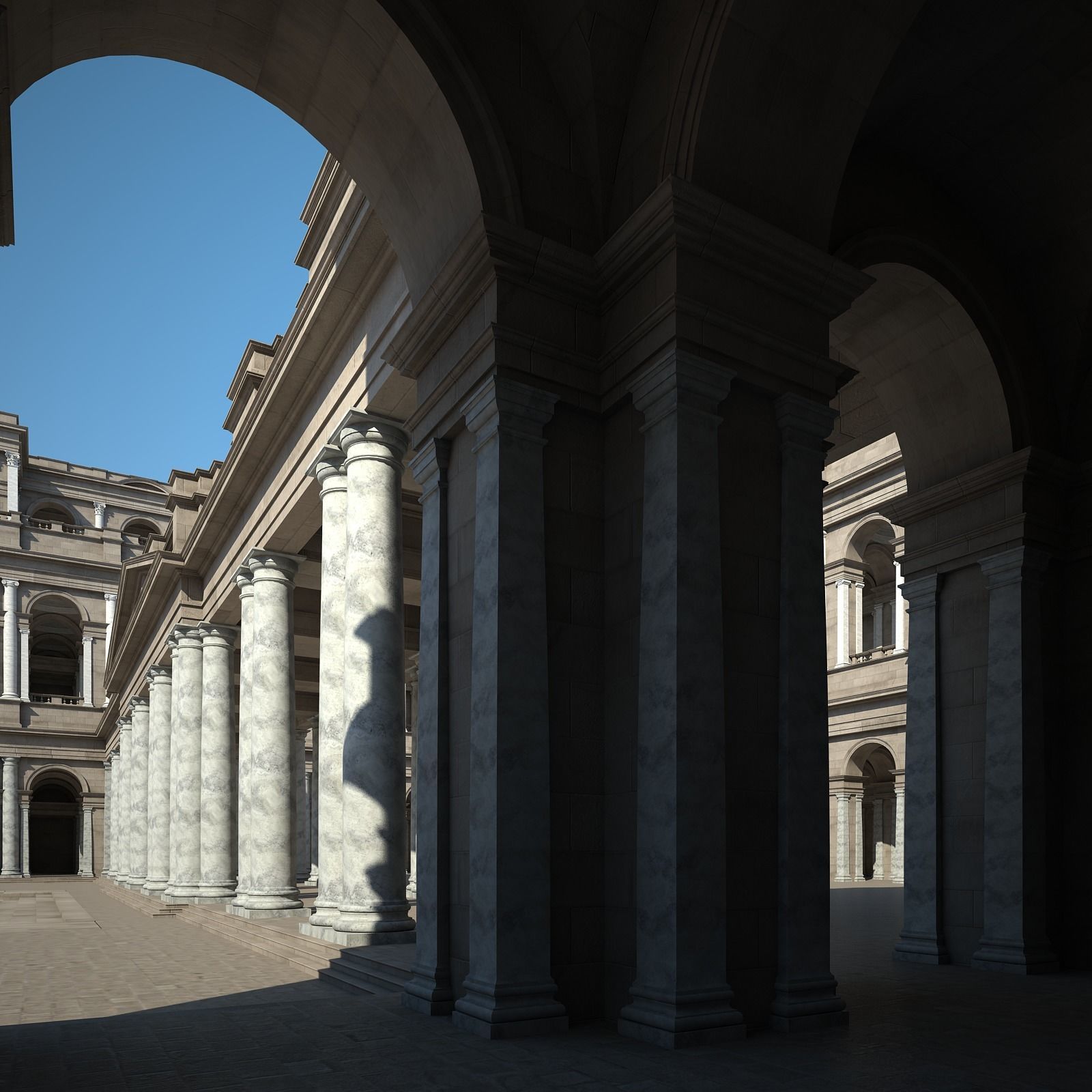 Ancient Roman Forum 3D model_16
