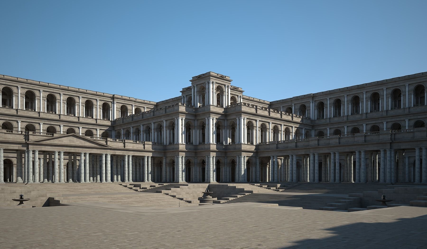 Ancient Roman Forum 3D model_7