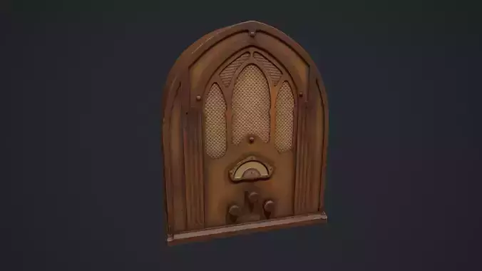 Antique Table Top Cathedral Radio