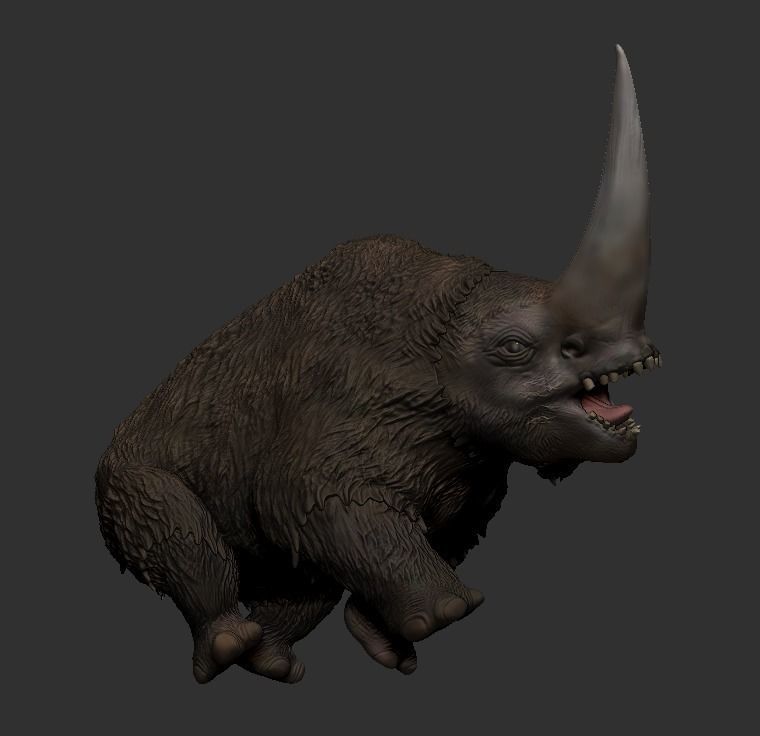 mudhorn triceratops 3D print model_2